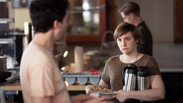 iGirls/i season 3  ... Lena Dunham as Hannah, with her short hair after hacking it off in season two.
