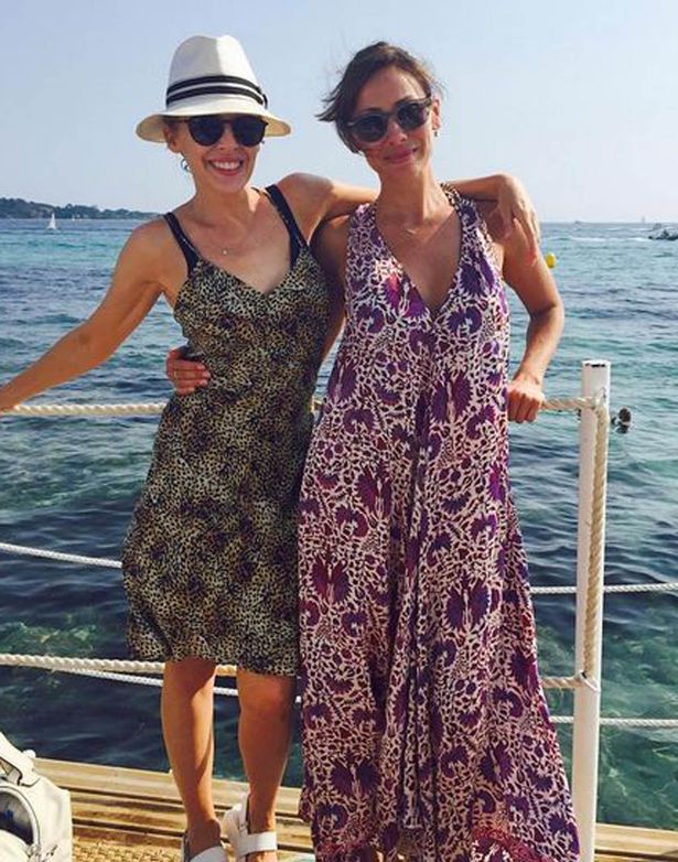 Natalie Imbruglia and Kylie Minogue on holiday